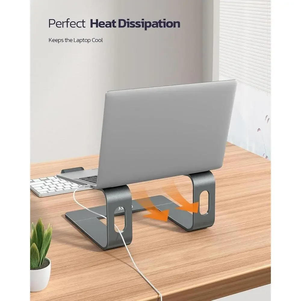 Laptop Stand for Desk Detachable Aluminum Computer Riser Portable Metal Notebook - Picture 4 of 7
